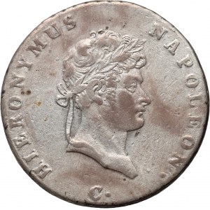 Germany, Westphalia, Jerome Napoleon, 2/3 Thaler 1811 C, Clausthal