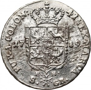 Stanisław August Poniatowski, moneta da due zloty 1789 EB, Varsavia