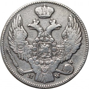 Russische Teilung, Nikolaus I., 30 Kopeken = 2 Zloty 1839 MW, Warschau