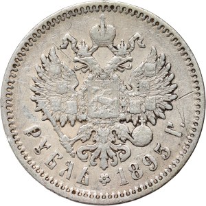 Russland, Nikolaus II., Rubel 1895 (АГ), St. Petersburg