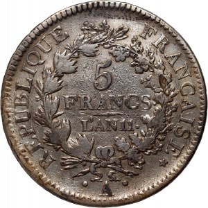 Frankreich, Republik, 5 Francs L' AN 11 A (1802), Paris