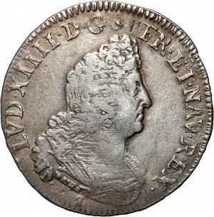 France, Louis XIV, 1/2 Ecu 1702 M, Toulouse
