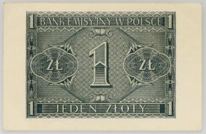 Generalgouvernement, 1 Zloty 1.08.1941, Serie BD, RADAR
