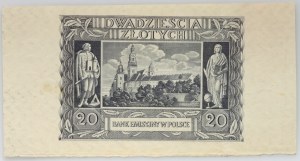 Generalne Gubernatorstwo, 20 złotych 1.03.1940, bez serii i numeru