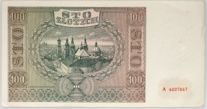 Allgemeine Regierung, 100 Zloty 1.08.1941, Serie A