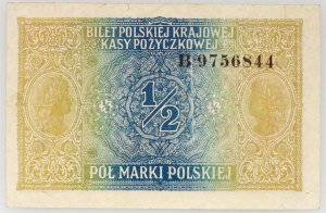Governo Generale, 1/2 marco polacco 9.12.1916, Generale, serie B