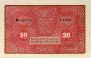 II RP, 20 Polish marks 23.08.1919, 2nd series DQ