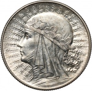 II RP, 5 złotych 1933, Warszawa, Głowa Kobiety