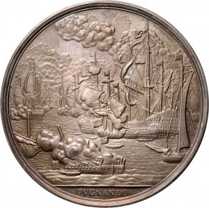 Niderlandy, replika medalu bez daty (1676), Śmierć admirała Michiela de Ruytera