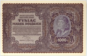 II RP, 1000 Polish marks 23.08.1919, 1st series CT