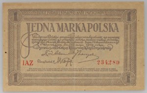 II RP, 1 marco polacco, 17.05.1919, serie IAZ
