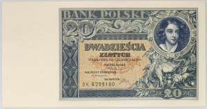 II RP, 20 zlotys 20.06.1931, série DK.