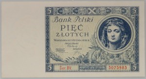 II RP, 5 Zloty 02.01.1930, Serie BV.