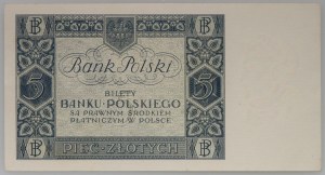 II RP, 5 zloty 02.01.1930, BV series.