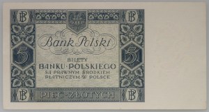 II RP, 5 złotych 02.01.1930, seria BV.