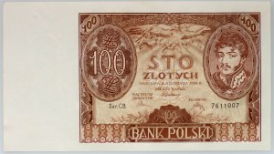 II RP, 100 zloty 9.11.1934, C.B. series.