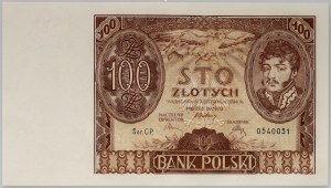 II RP, 100 złotych 9.11.1934, seria CP.