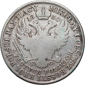 Kongress Königreich, Nikolaus I., 5 Gold 1830 KG, Warschau