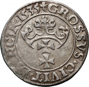 Žigmund I. Starý, penny 1535, Gdansk