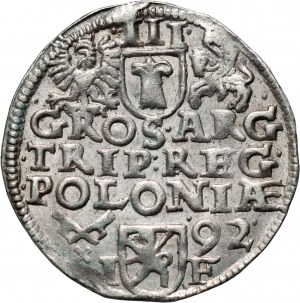 Sigismond III Vasa, trojak 1592, Poznań