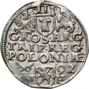 Sigismund III. Wasa, Trojak 1592, Poznań