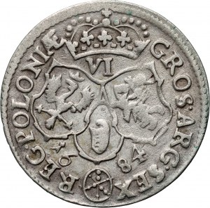 Jan III Sobieski, šestipence 1684 TLB, Bydgoszcz