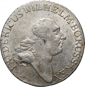 Germania, Prussia, Federico Guglielmo II, 4 penny 1797 A, Berlino