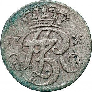 Auguste III, trojak 1755, Gdansk