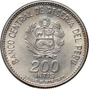 Pérou, 200 intis 1986, Maréchal Caceres