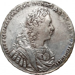 Russie, Pierre II, rouble 1729, Moscou, Kadashevsky Dvor