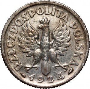 II RP, 1 zloty 1924, Parigi, Harvester