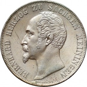 Germany, Saxony, Bernhard II, 2 Gulden 1854, Munich