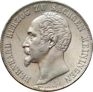 Německo, Sasko, Bernard II, 2 guldenů 1854, Mnichov