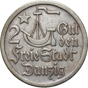 Wolne Miasto Gdańsk, 2 guldeny 1923, Utrecht, Koga