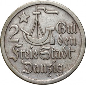 Svobodné město Gdaňsk, 2 guldenů 1923, Utrecht, Koga