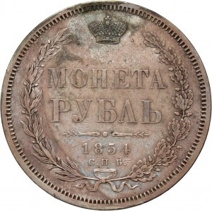 Russland, Nikolaus I., Rubel 1854 СПБ HI, St. Petersburg