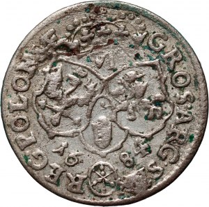 John III Sobieski, sixpence 1684 TLB, Bydgoszcz