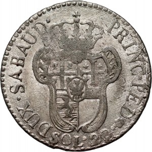 Włochy, Sardynia, Wiktor Amadeusz III, 20 soldi 1796