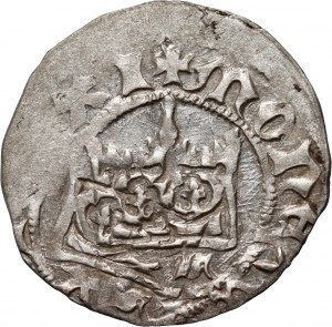 Władysław Jagiełło 1386-1434, demi-penny, Cracovie, référence AS.