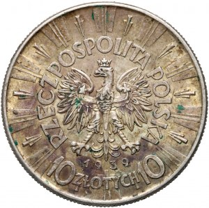 II RP, 10 Zloty 1939, Warschau, Józef Piłsudski