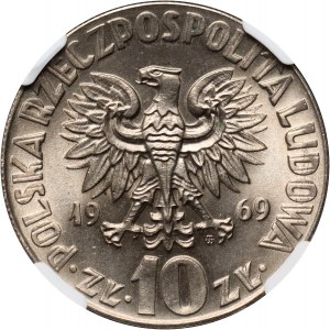 PRL, 10 złotych 1969, Mikołaj Kopernik