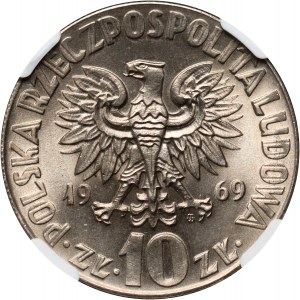 People's Republic of Poland, 10 zloty 1969, Nicolaus Copernicus