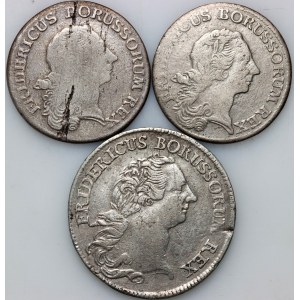 Germany, Prussia, Frederick II, set of coins from 1766-1768 (3 pieces)
