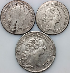 Nemecko, Prusko, Fridrich II, sada mincí 1766-1768 (3 kusy)