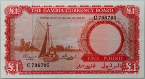 Gambia, £1 (1965-1970), séria C