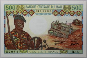 Mali, 500 franchi (1973-1984), serie B.15