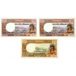 New Hebrides, set of 100 Francs (1965-1977) (3 pieces)