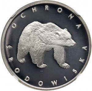 PRL, 100 złotych 1983, Ochrona środowiska - Niedźwiedź