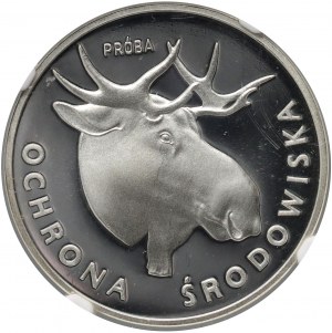PRL, 100 zlotys 1978, Moose head, Pattern