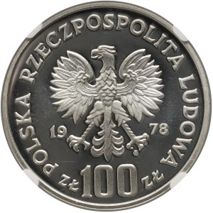 PRL, 100 zlotys 1978, Moose head, Pattern